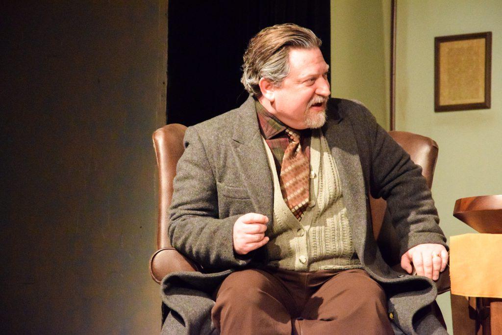 Jon Hieneman of Campbellsville plays Morten Kiil in “An Enemy of the People.” (Campbellsville University Photo by Shelby Hall)